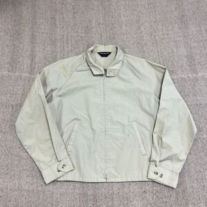 Vintage Sears Harrington Jacket Mens Large Beige 1960s Zip Up